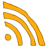 Hand drawn RSS logo